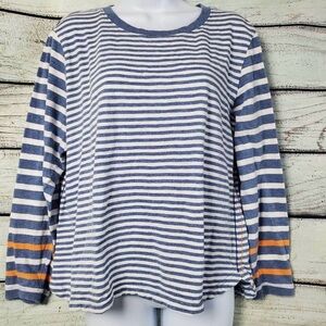 Tribal Striped Long Sleeve Shirt Large